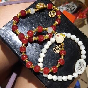 Lot of ASIAN STRETCH GOOD LUCK LONG LIFE BRACELETS